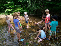 Die Wiesenkinder diesen Sommer am Bach (Photo: H. Kowoll)